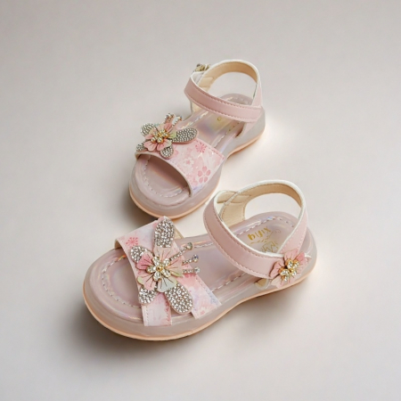 Sandale - Sandale cu aplicatii decorative XA-2524roz