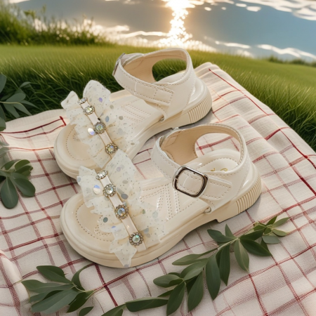 Sandale - Sandale cu aplicatii decorative XA-2526bej