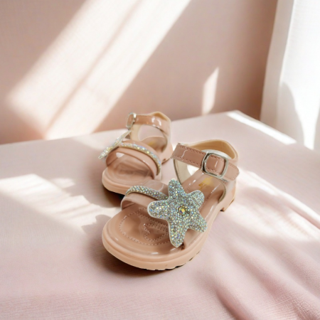 Sandale - Sandale cu aplicatii decorative XA-2529roz