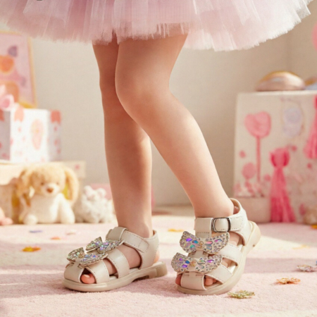 Copii - Sandale cu aplicatii decorative XA-2532bej