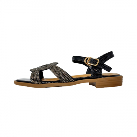 Sandale - Sandale cu detalii sclipitoare X24-1165negru