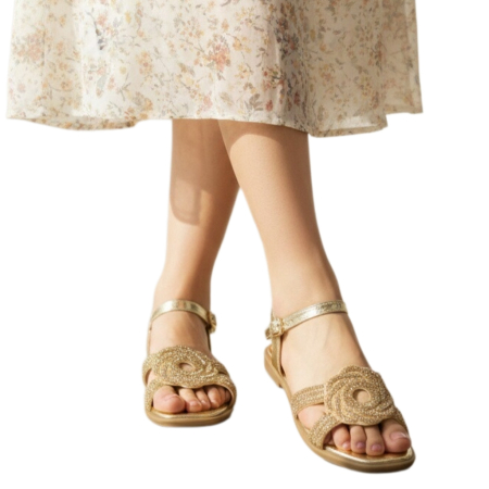 Sandale cu detalii sclipitoare X24-1165auriu [20]