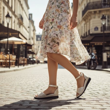 ÎNCĂLȚĂMINTE DAMĂ 39.99 - Sandale cu platforma A-08auriu