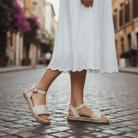 Sandale - Sandale cu platforma A22-155bej