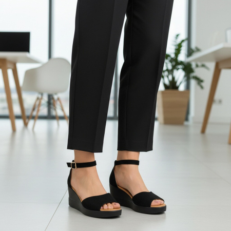 Sandale cu platforma A23-553negru [7]