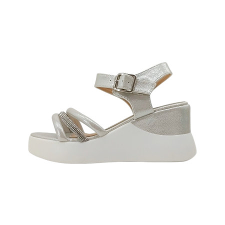 Sandale - Sandale cu platforma A24-1068argintiu