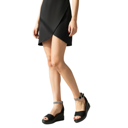 Sandale - Sandale cu platforma A24-1078negru