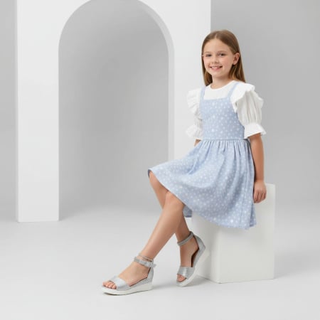 Sandale - Sandale cu platforma G7116.7216argintiu
