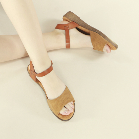 Sandale - Sandale cu platforma LX53maro