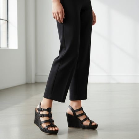 Sandale - Sandale cu platforma RM006negru