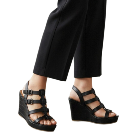 Sandale - Sandale cu platforma RM006negru
