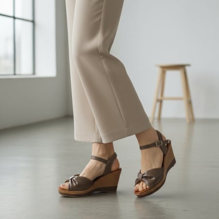Sandale - Sandale cu platforma PL-331khaki