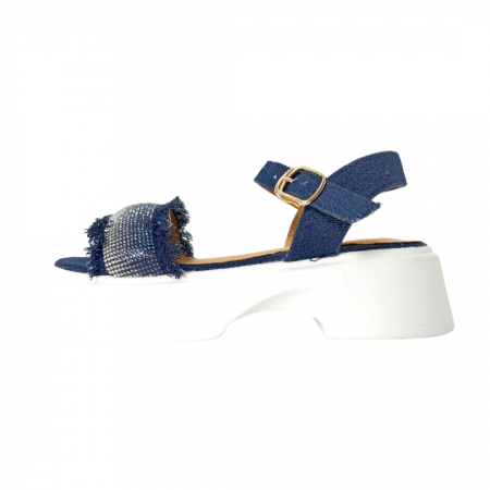 Sandale - Sandale cu platforma X24-1161bleumarin