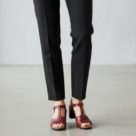 Sandale - Sandale cu toc 9671-3visiniu