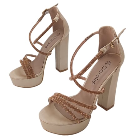 Sandale - Sandale cu toc si platforma 916-1