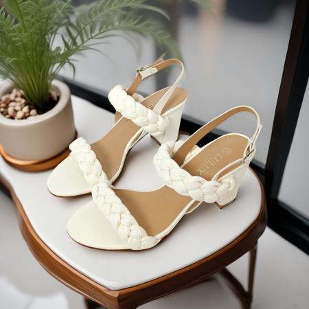 Sandale - Sandale cu toc GL03alb