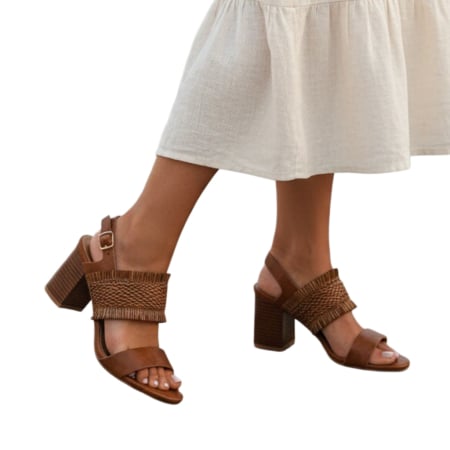 Sandale - Sandale cu toc GL05maro