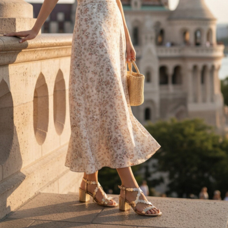 ÎNCĂLȚĂMINTE DAMĂ 39.99 - Sandale cu toc GL47roz