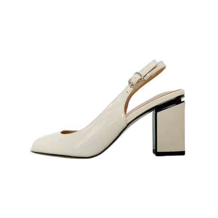 Sandale cu toc L-72bej [5]