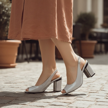 Sandale cu toc L-72gri [1]