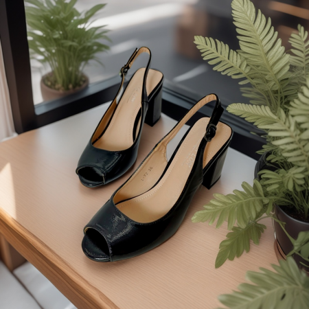 Sandale - Sandale cu toc L-72negru