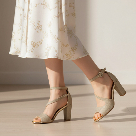Încălțăminte damă - Sandale elegante cu toc X23-368