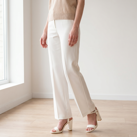 Sandale - Sandale elegante cu toc 2355alb