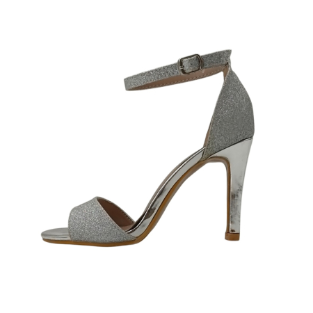Sandale - Sandale elegante cu toc 916-32argintiu