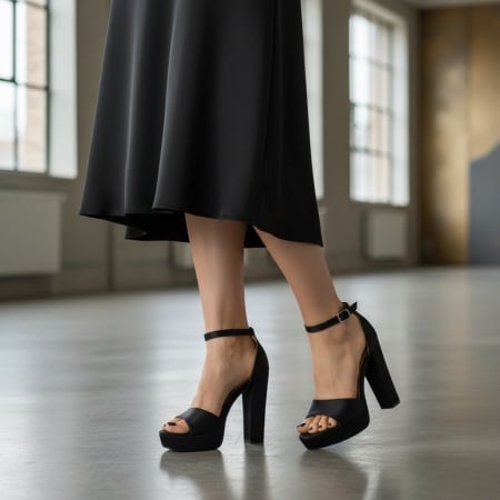 Sandale - Sandale elegante cu toc 930-1
