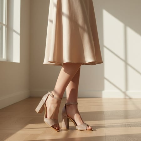 Sandale - Sandale elegante cu toc 2315Asampanie