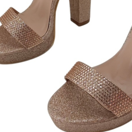 Sandale - Sandale elegante cu toc 930-2sampanie