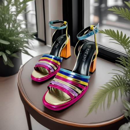 Sandale - Sandale elegante cu toc A24-1096