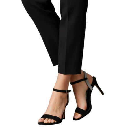 Sandale elegante cu toc F-18negru [6]