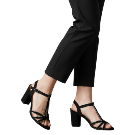 Sandale - Sandale elegante cu toc RM004negru