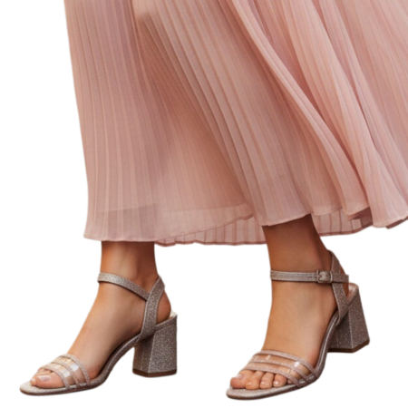 Sandale - Sandale elegante cu toc GL44roz
