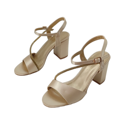 Damă - Sandale elegante cu toc L-63auriu