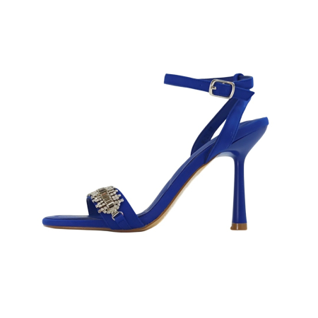 Damă - Sandale elegante cu toc K-21albastru