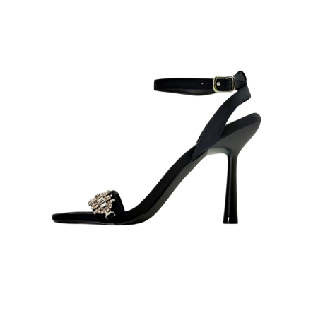 Damă - Sandale elegante cu toc K-21negru