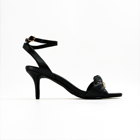 ÎNCĂLȚĂMINTE DAMĂ 39.99 - Sandale elegante cu toc K-29negru