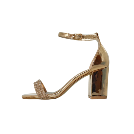 ÎNCĂLȚĂMINTE DAMĂ 39.99 - Sandale elegante cu toc L-60sampanie