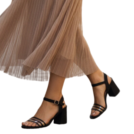 Sandale - Sandale elegante cu toc GL44negru