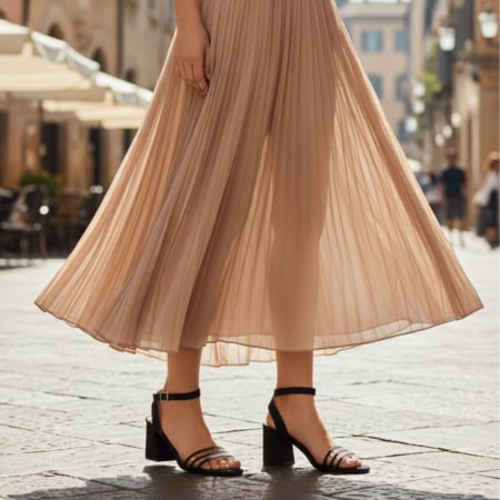 Sandale - Sandale elegante cu toc GL44negru