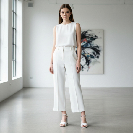 Sandale - Sandale elegante cu toc MU-3alb