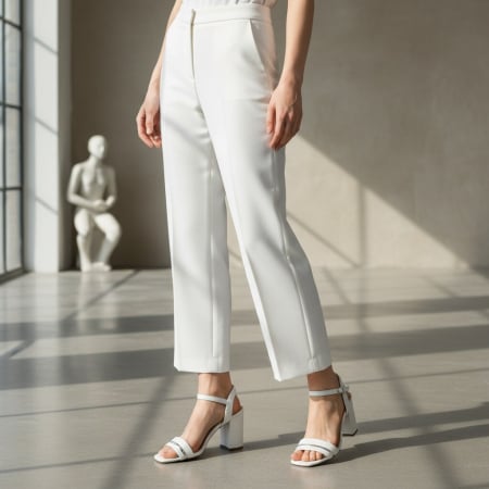 Sandale - Sandale elegante cu toc MU-3alb