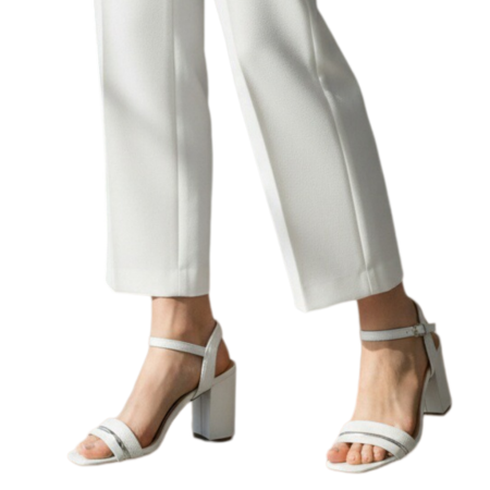 Sandale - Sandale elegante cu toc MU-3alb