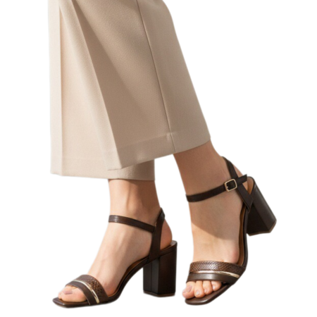 Sandale - Sandale elegante cu toc MU-3maro
