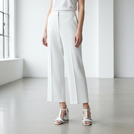 ÎNCĂLȚĂMINTE DAMĂ 39.99 - Sandale elegante cu toc MU-2alb