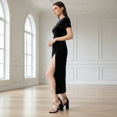 Sandale - Sandale elegante cu toc NN138