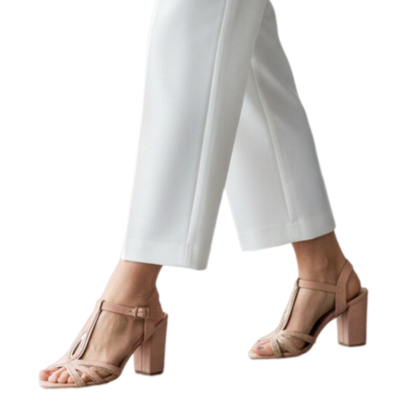 Sandale - Sandale elegante cu toc RM004roz