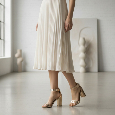 Sandale - Sandale elegante cu toc 920-75